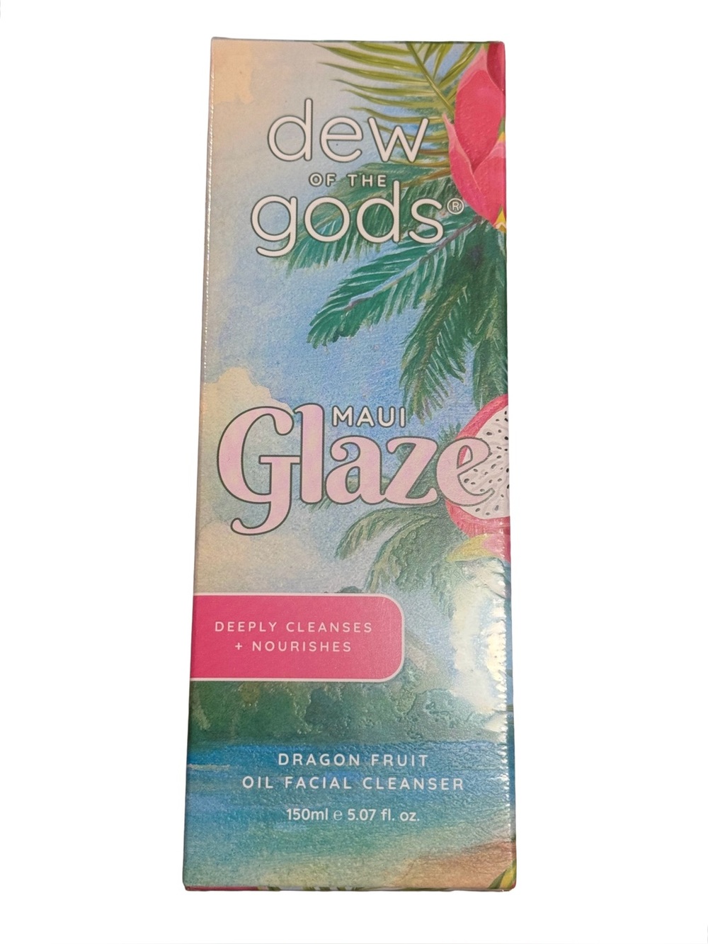 Dew of the Gods Maui Glaze Dragon Fruit Oil Facial Cleanser 150ml Full NIB